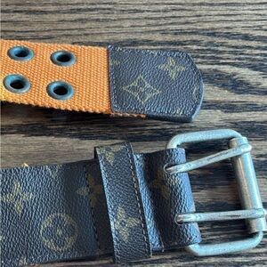 Women's Luxury Brown and Orange Belt
